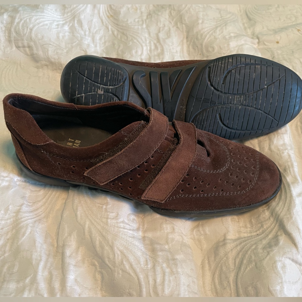 Stuart Weitzman Suede Sneakers - Picture 2 of 5